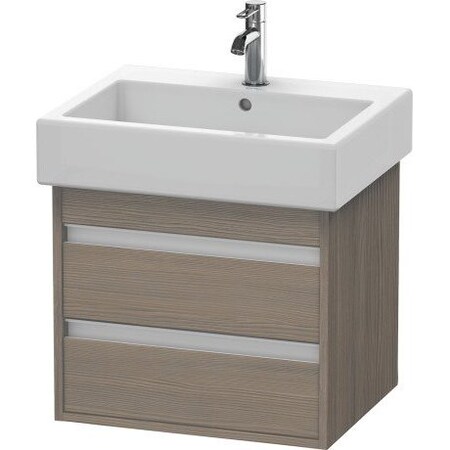 Duravit Ketho Wall-Mount Vanity Unit Oak Terra KT663603535
